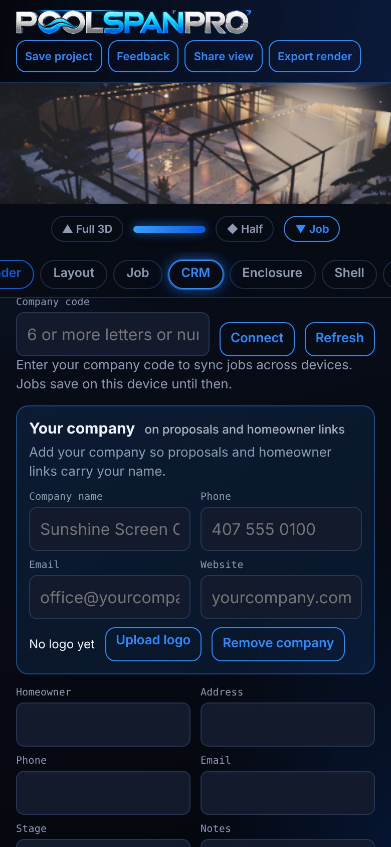 CRM on an iPhone