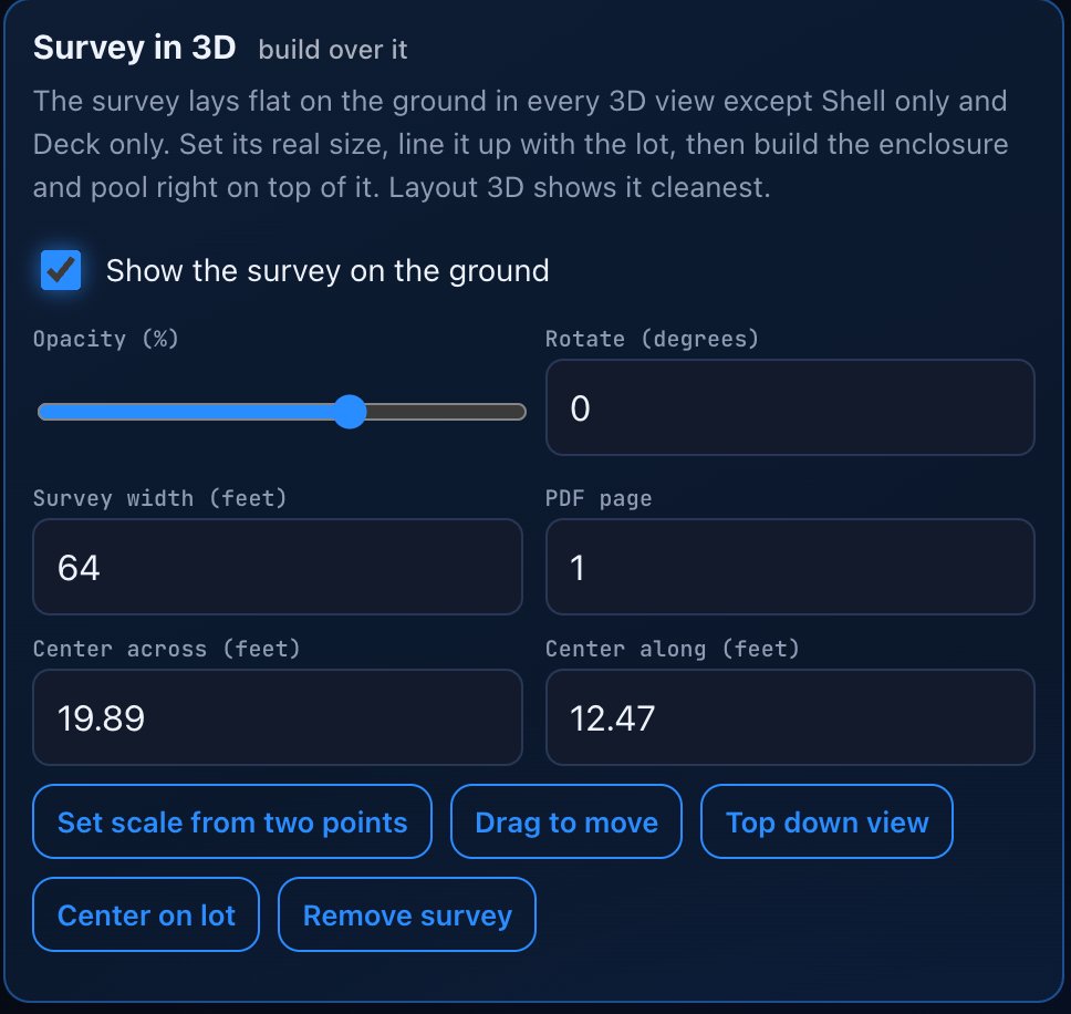 Survey in 3D controls